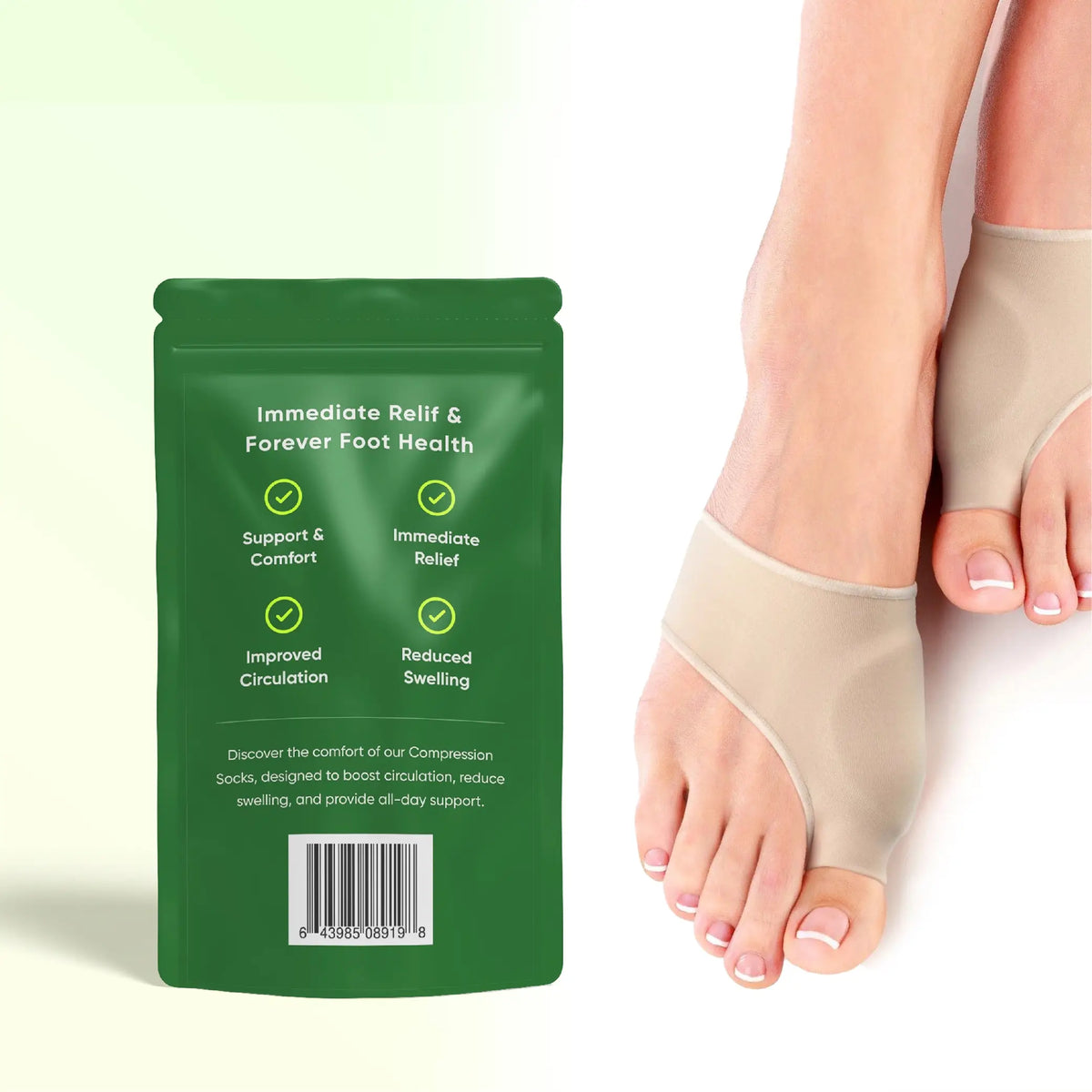 Barestep Bunion Corrector - Realign Your Toes, Ease Bunion Pain, and Restore Foot Function